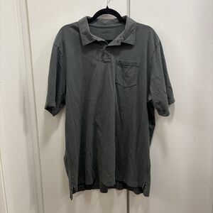 L.L. Bean Men's XL Tall Gray Slightly Fitted Polo Shirt Casual
